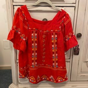 Savannah Jane red/orange medium top